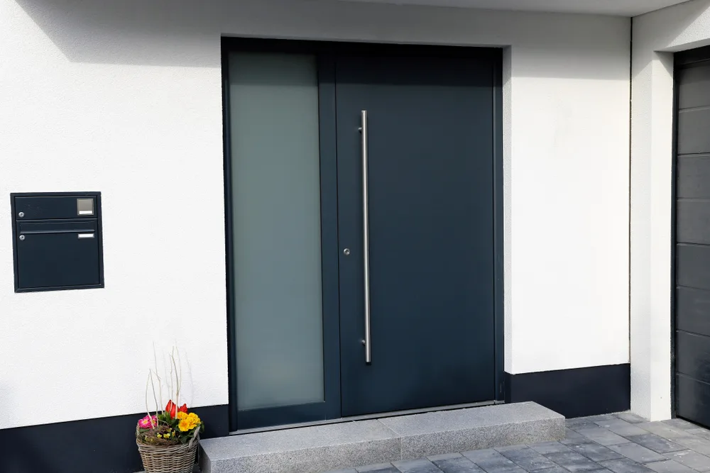 anthracite grey aluminium front door